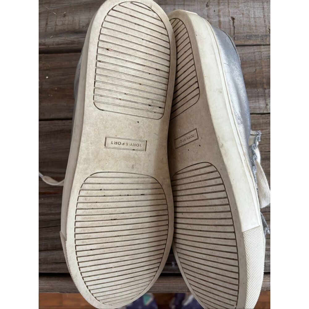 Tory Burch Silver Sneakers - Picture 6 of 7